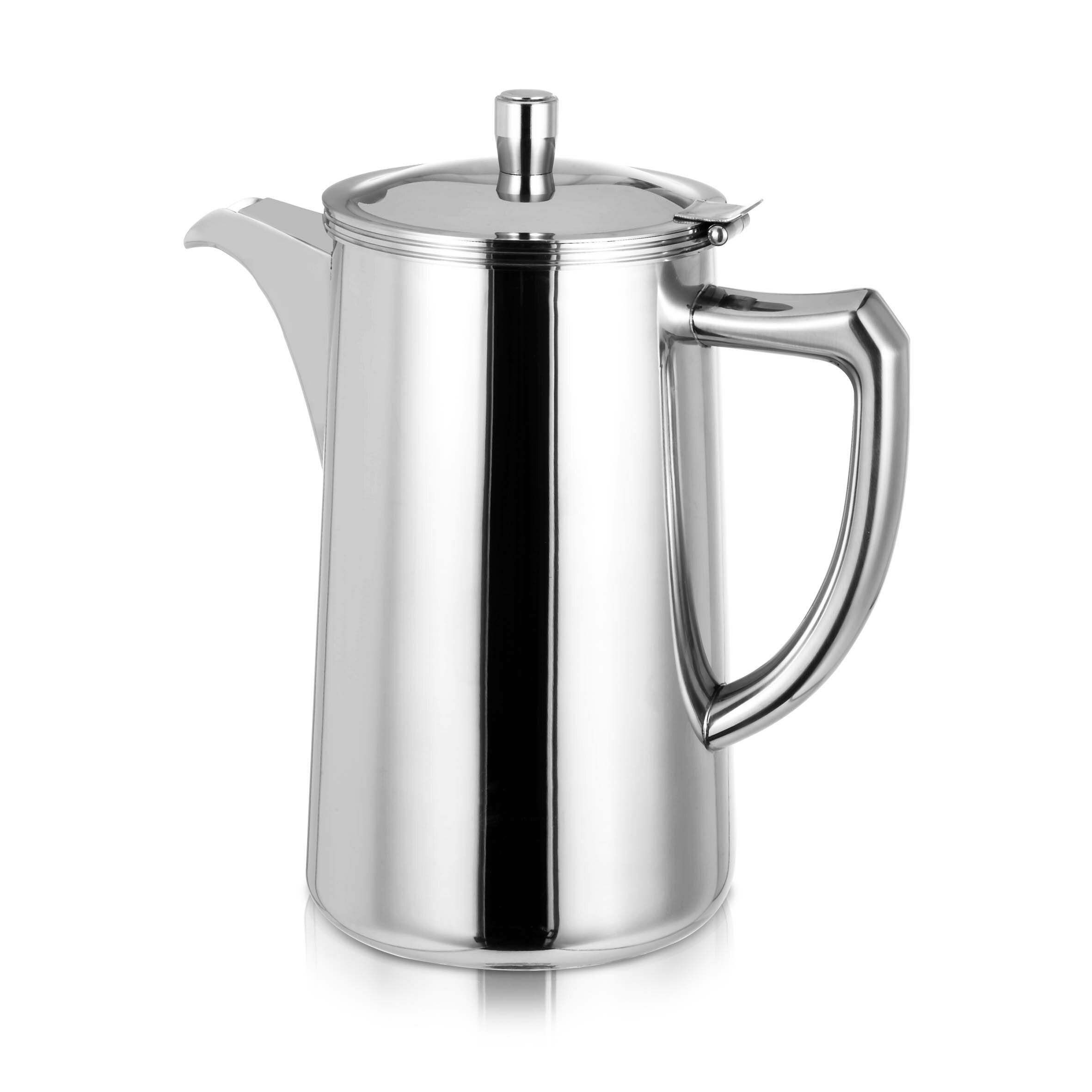 1.8L時尚經典加厚不銹鋼品質短嘴冷水壺涼水壺果汁飲料壺創意茶壺