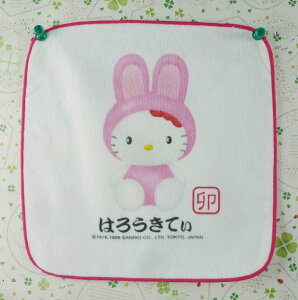 【震撼精品百貨】Hello Kitty 凱蒂貓 方巾-限量款-12生肖-兔 震撼日式精品百貨