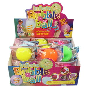 魔術泡泡球 圓型彩色泡泡球 (紅盒.螢光款)/一盒24個入(促40) 魔術球 可裝水玩 不破泡泡球-錸ED5012(舊款)