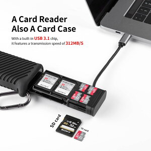 【eYe攝影】PGYTECH 攝影 高速讀卡器 記憶卡存儲盒 收納盒 手機 OTG USB3.1 防水 防摔 GoPro