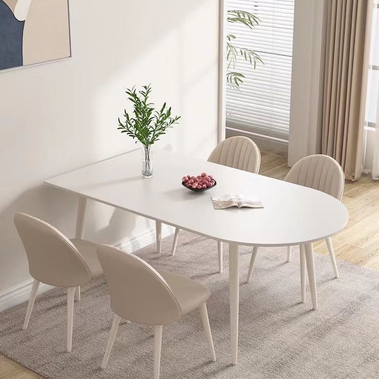【免運】美雅閣| 奶油風巖板餐桌現代簡約島臺餐桌椅組合一體輕奢家用小戶型飯桌