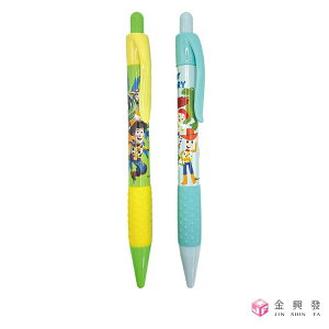 玩具總動員 胖胖自動中油筆 款式隨機 Toy Story 迪士尼 Disney 文具 中油筆 筆【金興發】