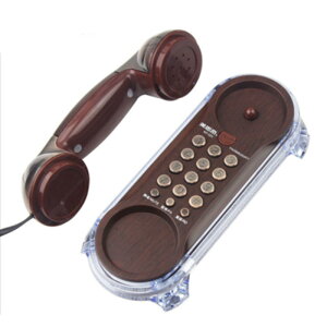 美思奇MT025歐式復古風格電話機家用 創意可愛底部發光掛壁電話機 科凌旗艦店