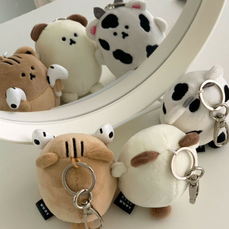 【預購】韓國文創 Chani Bear 차니베어 熊熊鑰匙圈 韓國插畫家 可愛小熊 Q彈舒壓球 鑰匙圈 松鼠 乳牛 狗狗