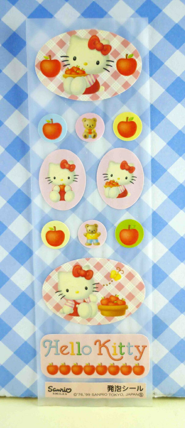 【震撼精品百貨】Hello Kitty 凱蒂貓 KITTY貼紙-蘋果 震撼日式精品百貨