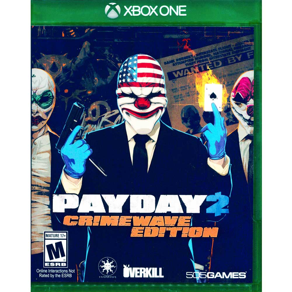 一起玩 xbox one 劫薪日 犯罪狂潮版 英文美版 payday crimewave