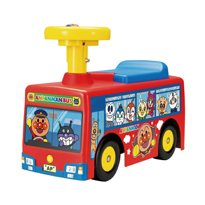 【玩具系列滿額599贈洗手乳30g-6/30】日本 麵包超人 公車造型乘用車(1歲6個月~5歲)