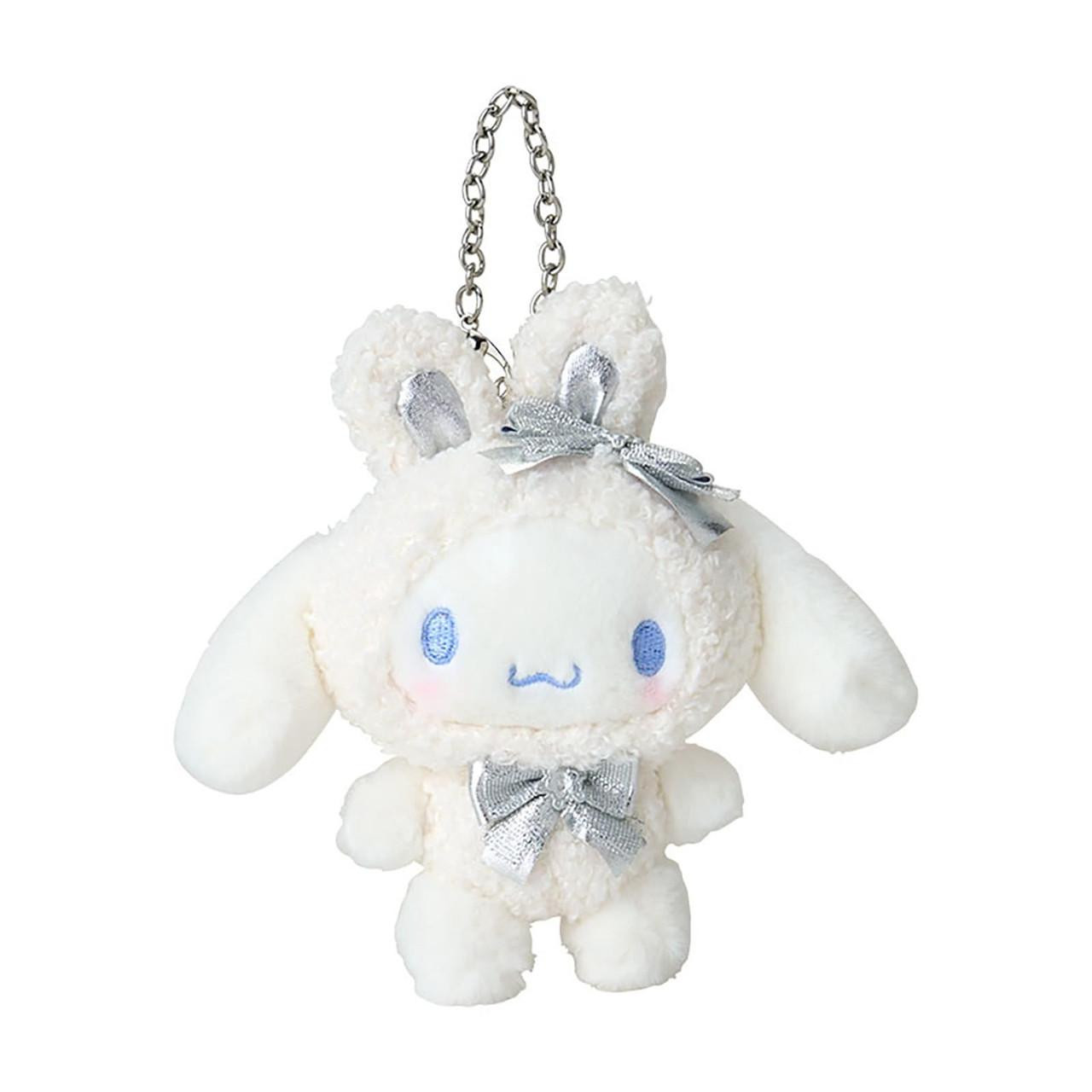 【震撼精品百貨】大耳狗 Cinnamoroll 日本SANRIO三麗鷗 大耳狗絨毛玩偶吊飾-雪兔*43259