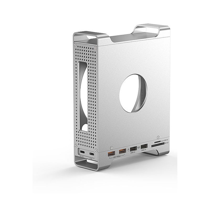 MiraScreen Mac Mini (M4/M4 Pro) 擴充套件機箱 直立擺放省空間【愛瘋潮】