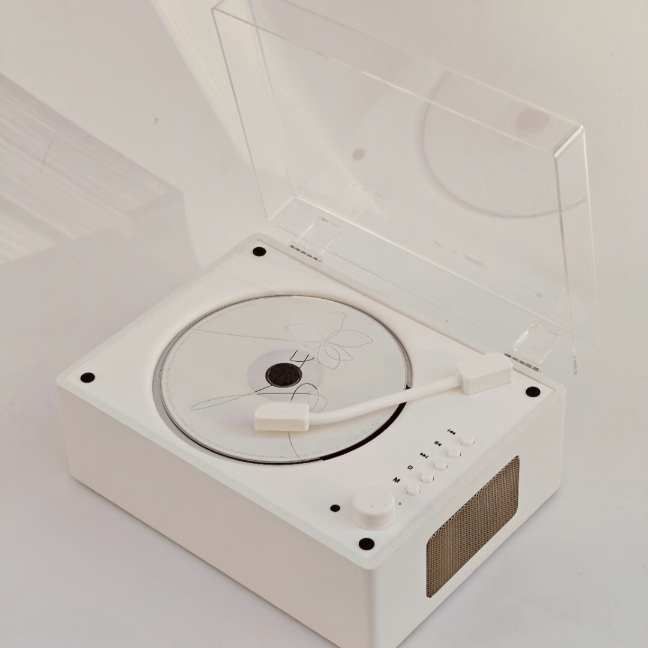 原聲復古CD機音樂專輯音箱播放器黑膠cd光碟光碟便攜式音響【北歐家居生活】
