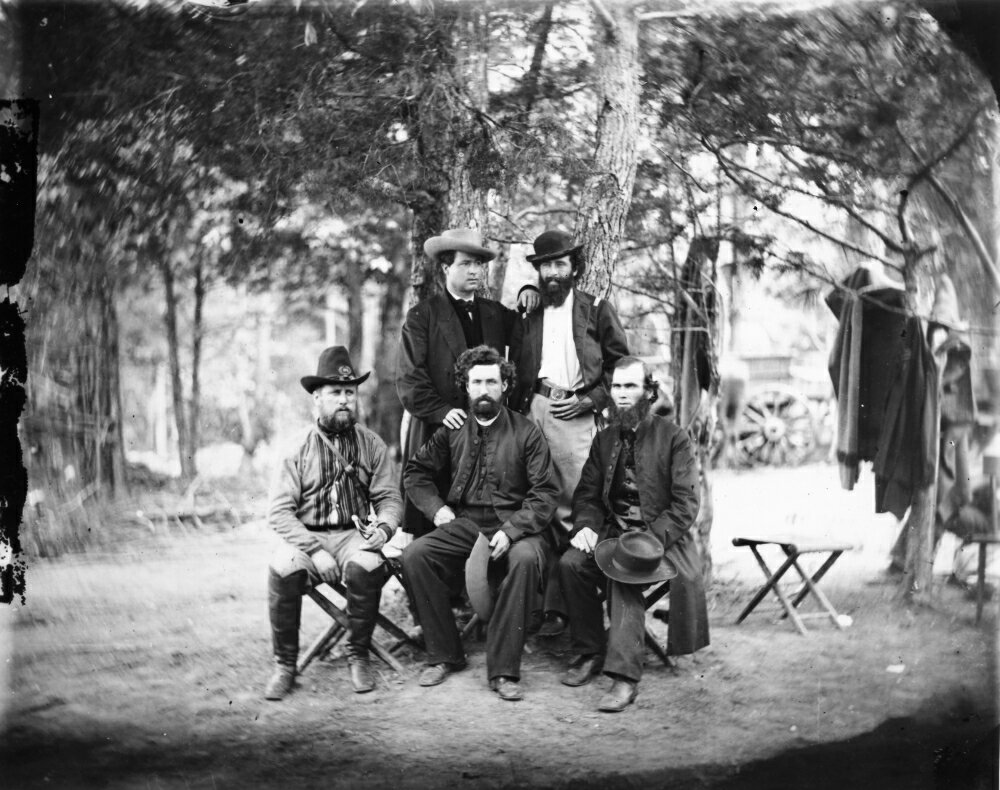 Posterazzi: Civil War Irish Brigade Nfather William Corby (Seated Right ...