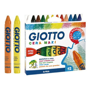 義大利 GIOTTO 好清洗兒童專用蠟筆(12色)
