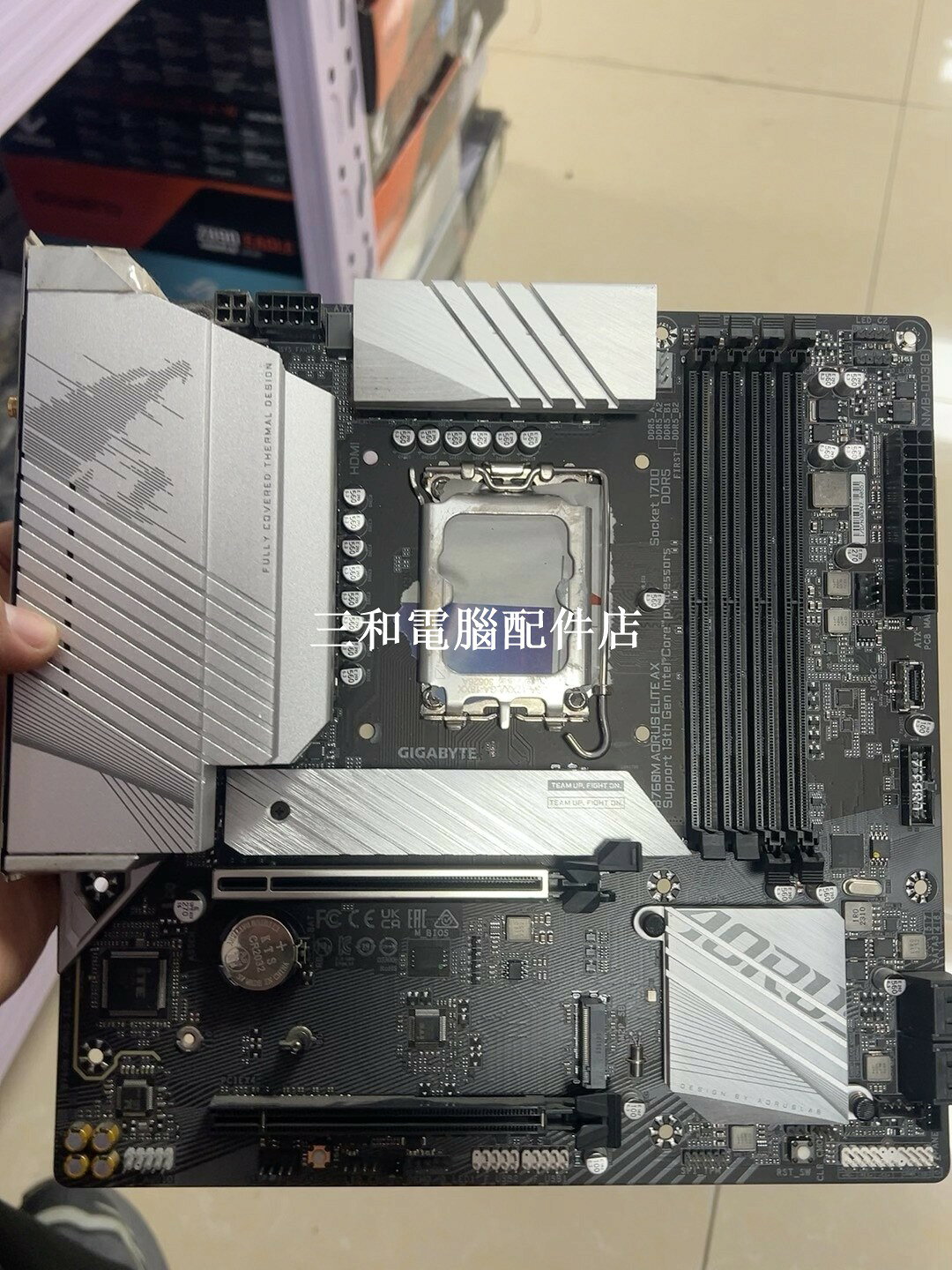 技嘉 B760M AORUS ELITE AX DDR5 主機板 實物拍攝 早9晚18 在線 當天出貨 官方質保 店保到收貨