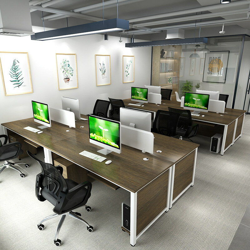 桌子 職員辦公桌椅辦公室組合書桌家用工作桌子家用臺式電腦桌
