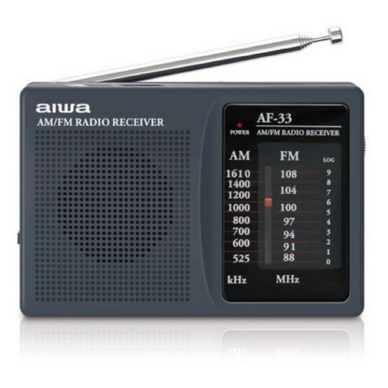 大象生活館 原廠公司貨 AIWA 愛華 袖珍型調頻 / 調幅收音機 AF-33
