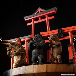 富士山鳥居 三入組公仔