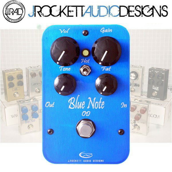 【非凡樂器】J.RAD Blue Note OD 藍調失真效果器/美國製手工品牌/J.Rockett Audio Designs/贈導線