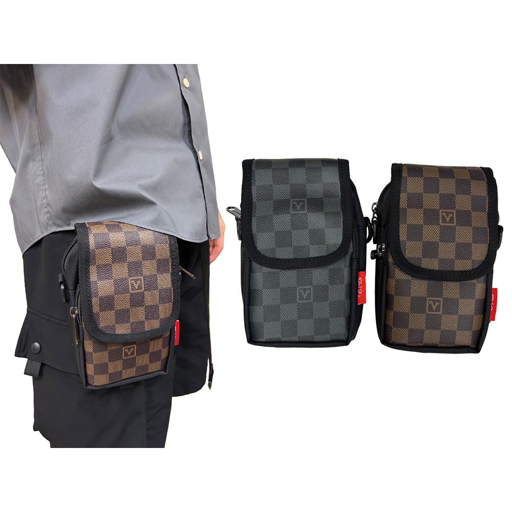 ~雪黛屋~Valenli 腰掛包小容量二層主袋+外袋共三層7吋手機VW1202