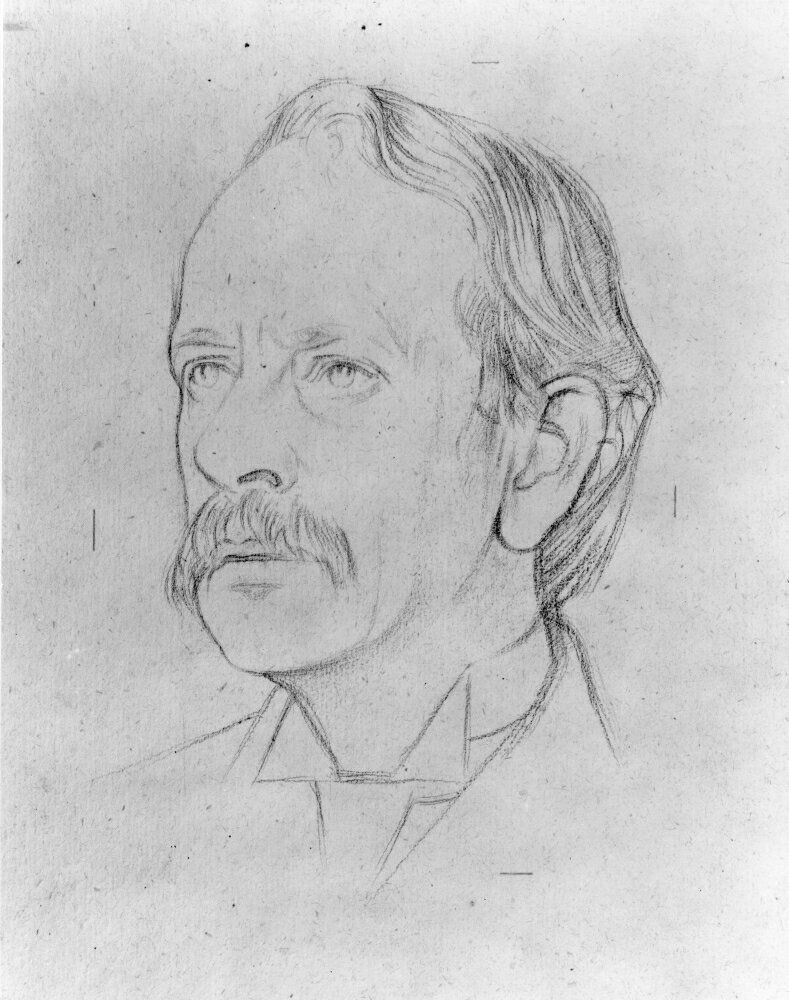 Posterazzi Sir Jj Thomson 1856 1940 Nenglish Physicist Pencil Drawing By Sir William 3039