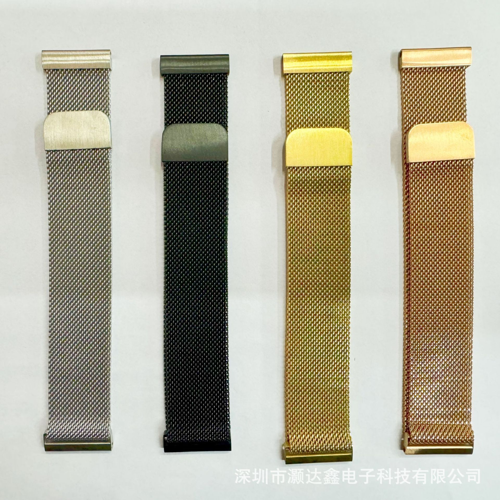 適用於華為GT款22mm平頭米蘭尼斯磁吸表帶22mm米蘭不銹鋼磁吸表帶【宜家良品百貨】