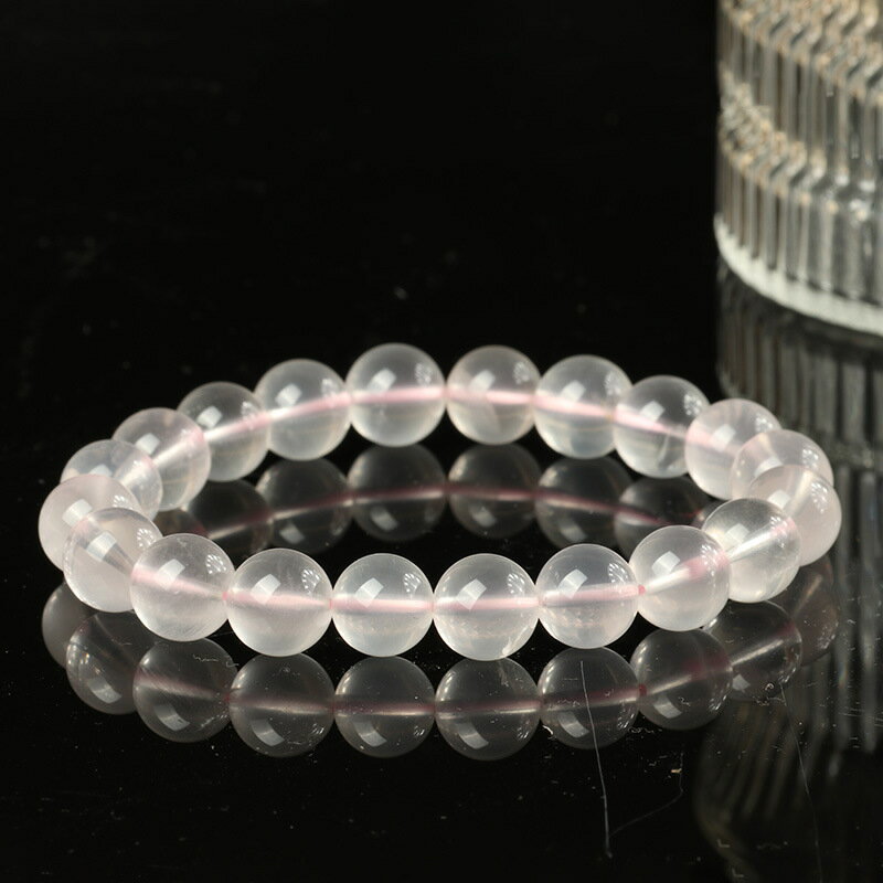 水晶手鍊串珠手繩-天然粉水晶手串6mm/8mm/10mm芙蓉晶男女飾品6款74ki14【獨家進口】【米蘭精品】