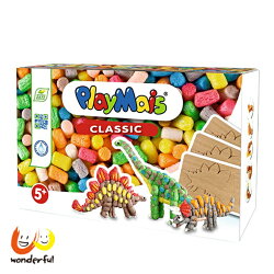 【獨家下殺9折】Playmais 玩玉米創意黏土趣味學習盒-恐龍世界 附4張恐龍圖卡 創意做腕龍暴龍