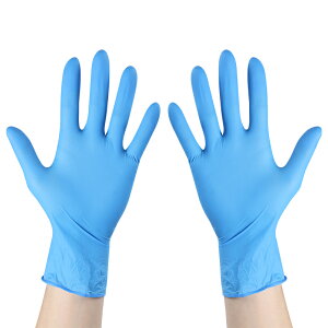手套 一次性丁腈手套100只pvc乳膠橡膠丁晴加厚耐用廚房食品級防水手套『XY21803』