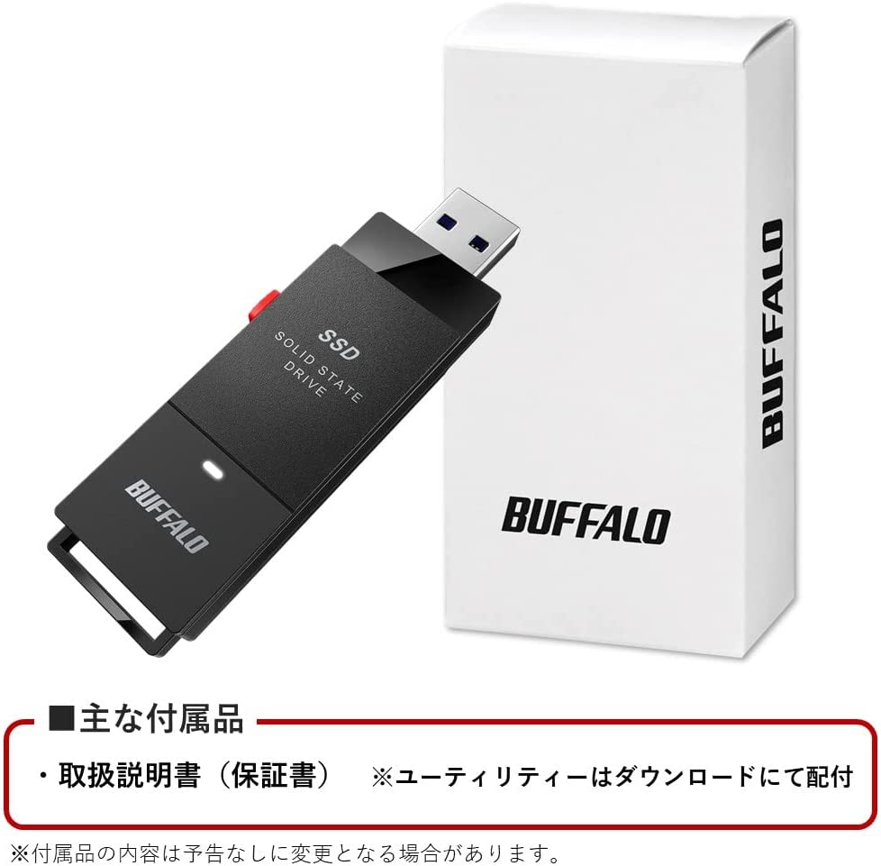 1TB】日本BUFFALO 攜帶型SSD 固態硬碟硬碟隨身碟儲存記憶卡外接硬碟PS4
