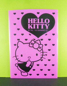 【震撼精品百貨】Hello Kitty 凱蒂貓 掀開資料夾 KT大頭圖案/桃黑心 震撼日式精品百貨