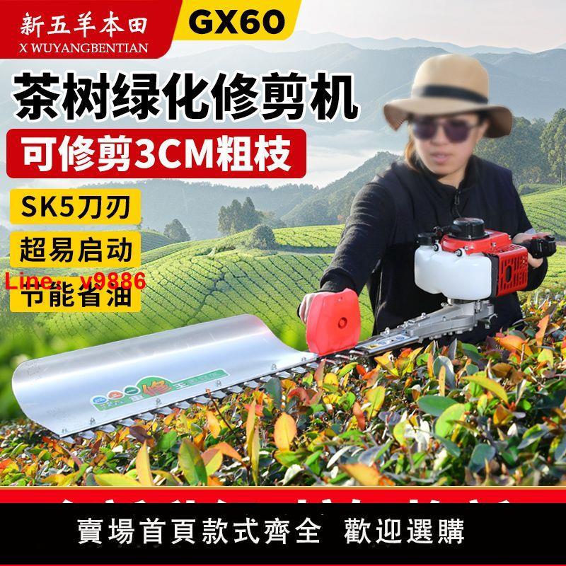 【臺灣公司保固】進口五羊本田汽油綠籬機茶葉茶樹修茶機園林綠化修剪機重修採茶機
