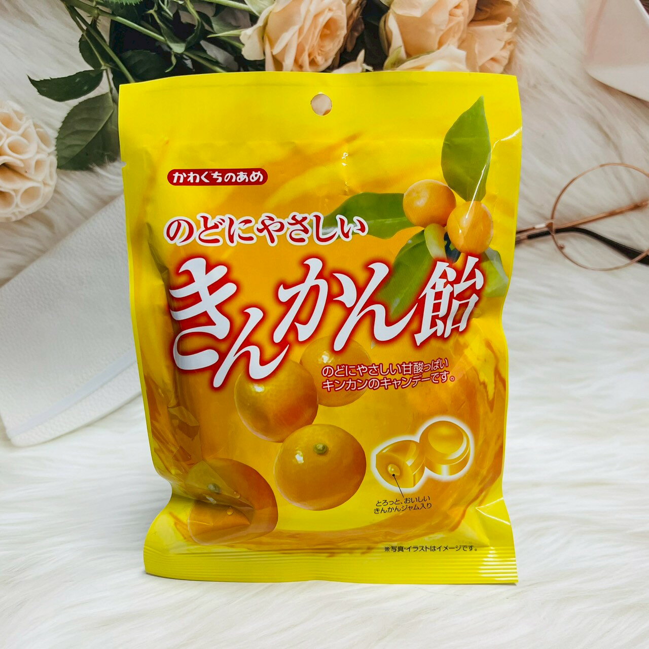 日本 川口製果 金桔飴 83g 金桔風味糖 酸甜風味 金桔糖｜全店$299 全家取貨免運｜領券9折｜APP下單最高再賺22%點數⚡ 0