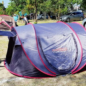美麗大街【107022122】韓國野營自動速開帳篷 超大5~6人露營帳篷