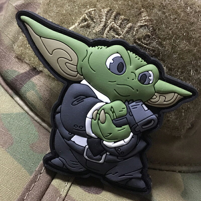 德國 TacOpsGear Baba Yoda戰術士氣章魔術貼章徽章膠章肩章臂章1入