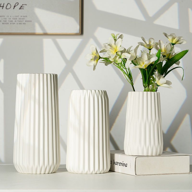 創意花瓶擺件客廳干花插陶瓷簡約花器現代北歐家居水培花瓶
