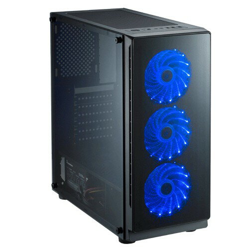 LiDex 巨神兵 黑化 全透側 藍光 USB3.0 遊戲 電腦機殼
