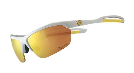 【【蘋果戶外】】特惠價 B333-4 Mantis 亮澤白 香檳金多層鍍膜 運動太陽眼鏡 防爆眼鏡 飛磁換片 自行車眼鏡 風鏡 防風眼鏡 運動太陽眼鏡