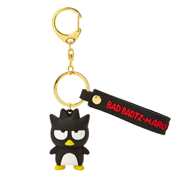 【震撼精品百貨】Bad Badtz-maru 酷企鵝~日本三麗鷗sanrio酷企鵝 立體矽膠造型鑰匙圈*10296
