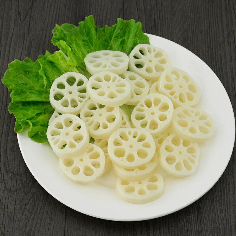 【滿299出貨】模擬蔬菜蓮藕片假食物藕片模型酒店菜品擺盤展示裝飾道具玩具