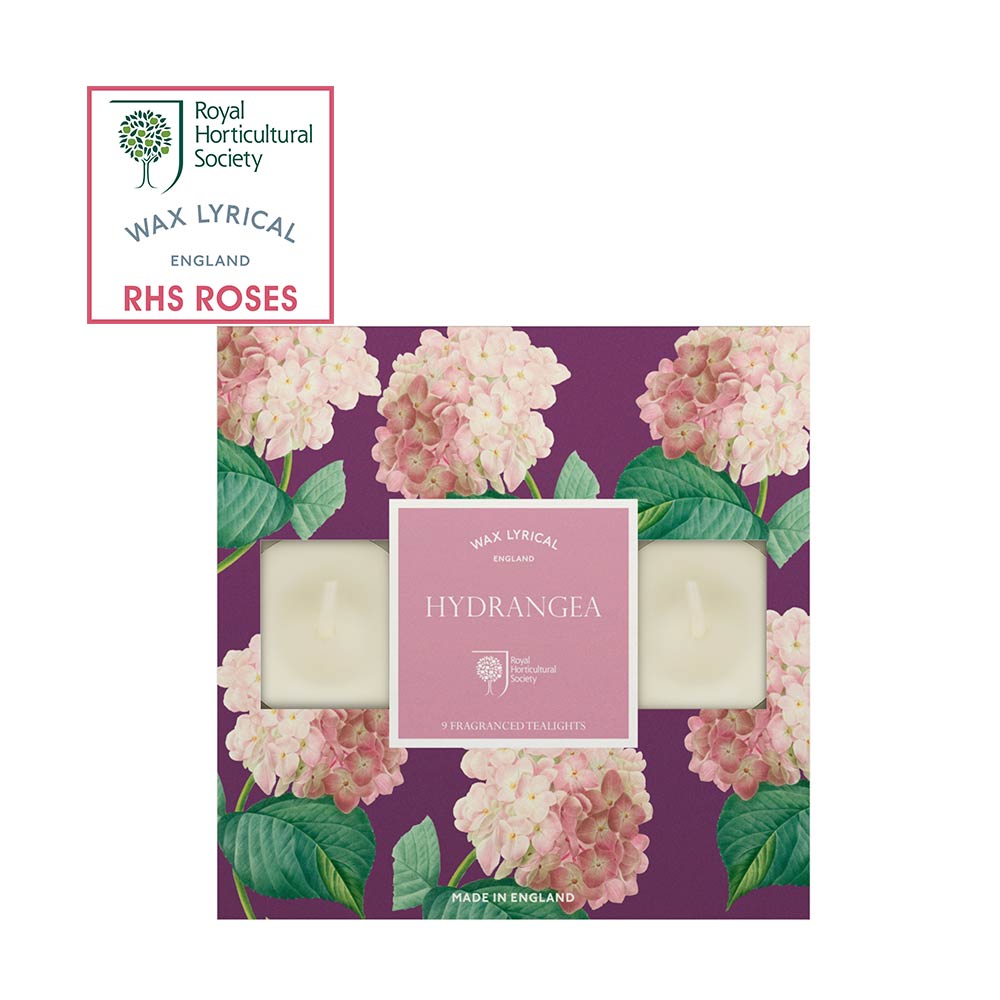 英國Wax Lyrical 繡球花迷你香氛蠟燭9入裝-原裝彩盒