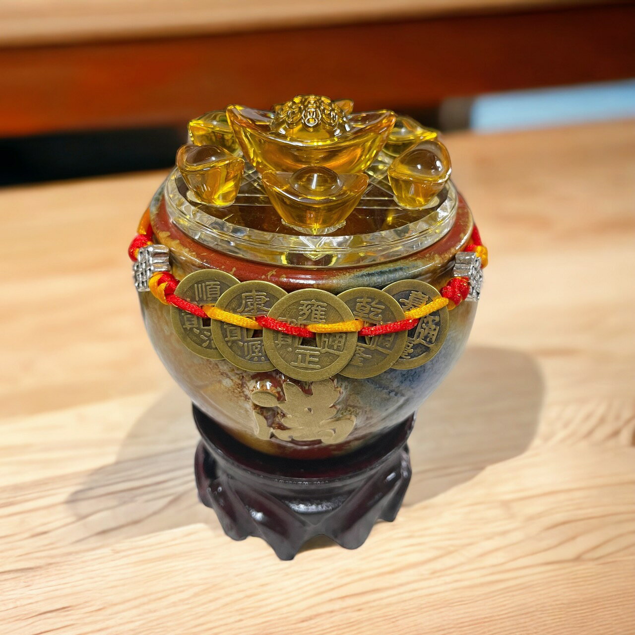 💯 鶯歌 福運亨通七星元寶 招財進寶 開運生財 聚寶盆 套組 七星陣 正財偏財 ❤️含淨化加持 含底座