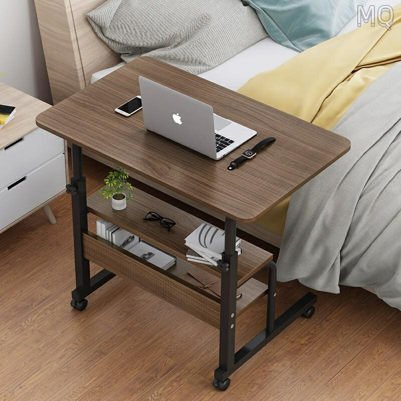 全新 可移動床邊桌簡約升降電腦桌懶人臥室床上書桌學生宿舍簡易小桌子