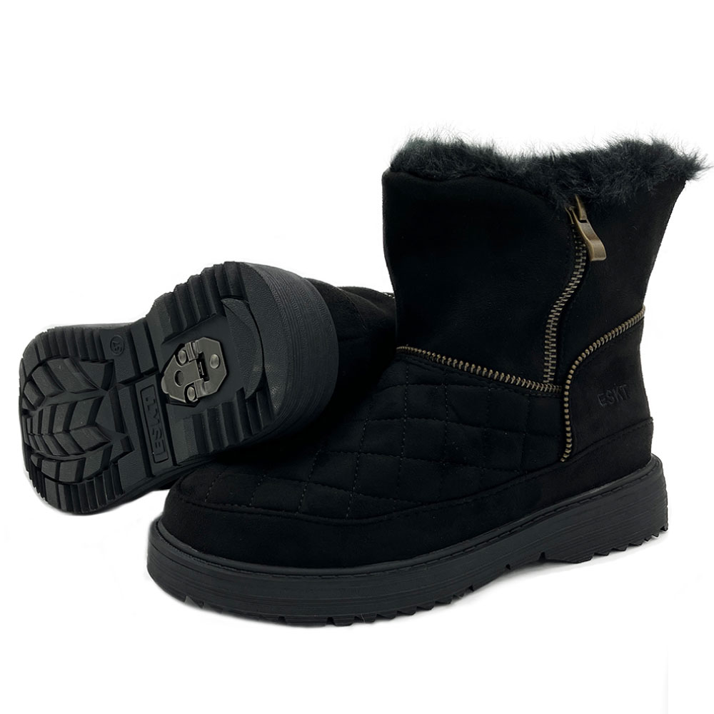 ESKT 女短筒雪鞋 SN269｜黑(36-41) 賞雪適用