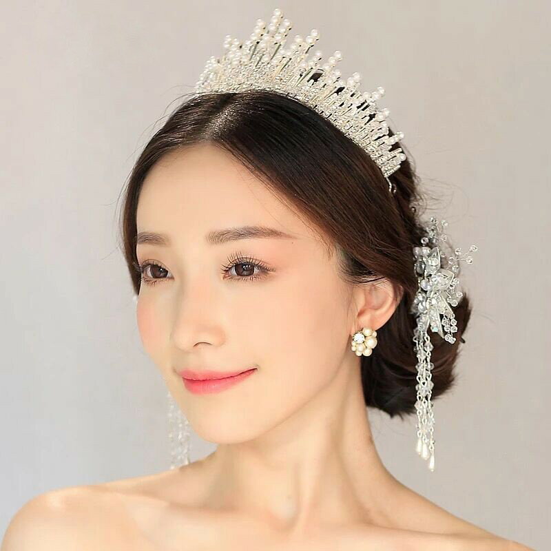 瑪姬 新娘飾品瑪姬主義- A007巴羅克新娘花朵手工水晶皇冠