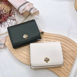Kate spade 雙折牛皮短夾
