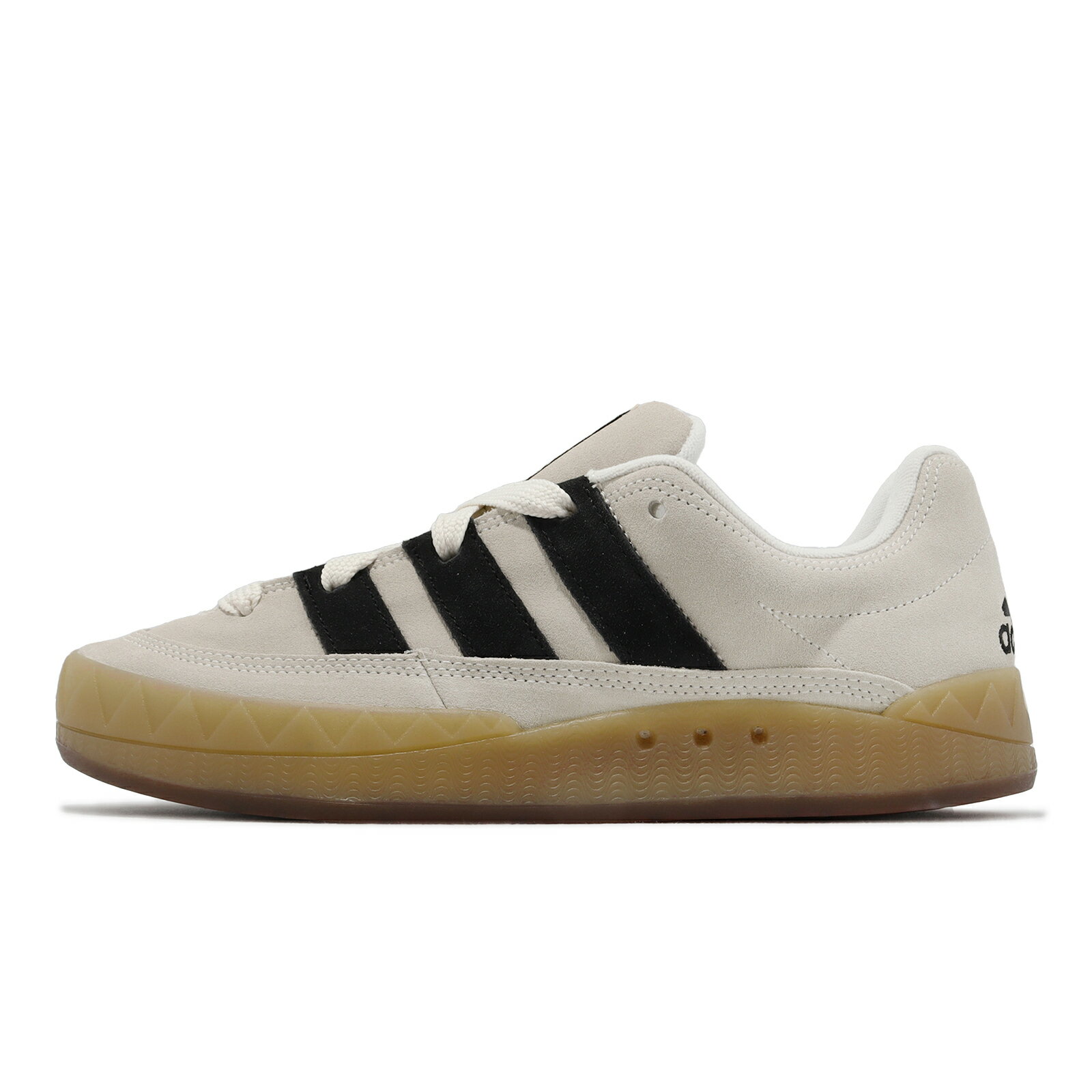 adidas 休閒鞋 Adimatic 男鞋 女鞋 米灰 黑 膠底 復古 板鞋 麂皮 愛迪達 IE2226