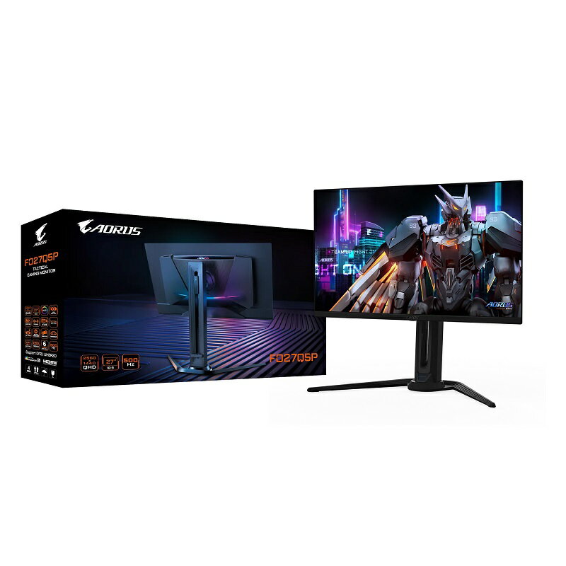 米特3C數位–GIGABYTE 技嘉 AORUS FO27Q5P 27型/2K/QHD/500Hz/0.03ms電競螢幕