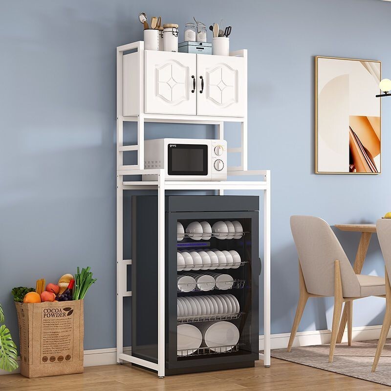 簡約冰箱架子置物架落地放消毒櫃冰櫃上方儲物架微波爐烤箱收納架