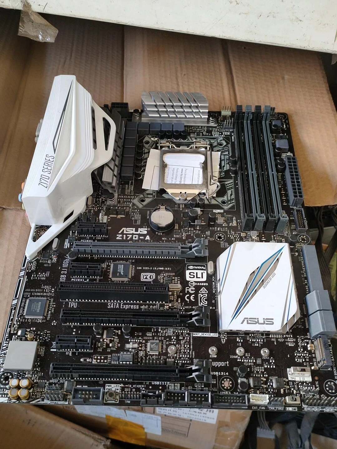 華碩 Z170-A 主機板 實物圖 電腦 DIY 元件 二手 無修無動 適合機器人愛好者