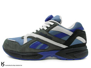 [26cm] 2010 PUMP 20周年紀念 限量發售289雙 獨立編號 Reebok x 美國紐約鞋舖 PACKER SHOES x 街頭塗鴉大師 STASH 三方聯名 PUMP GRAPHLITE 灰藍 灰黑藍 (1-V50533) !