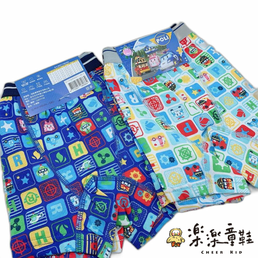 台灣製救援小隊四角內褲-4入 - 男童內褲 兒童內褲 四角褲 平口褲 台灣製 波力 POLI